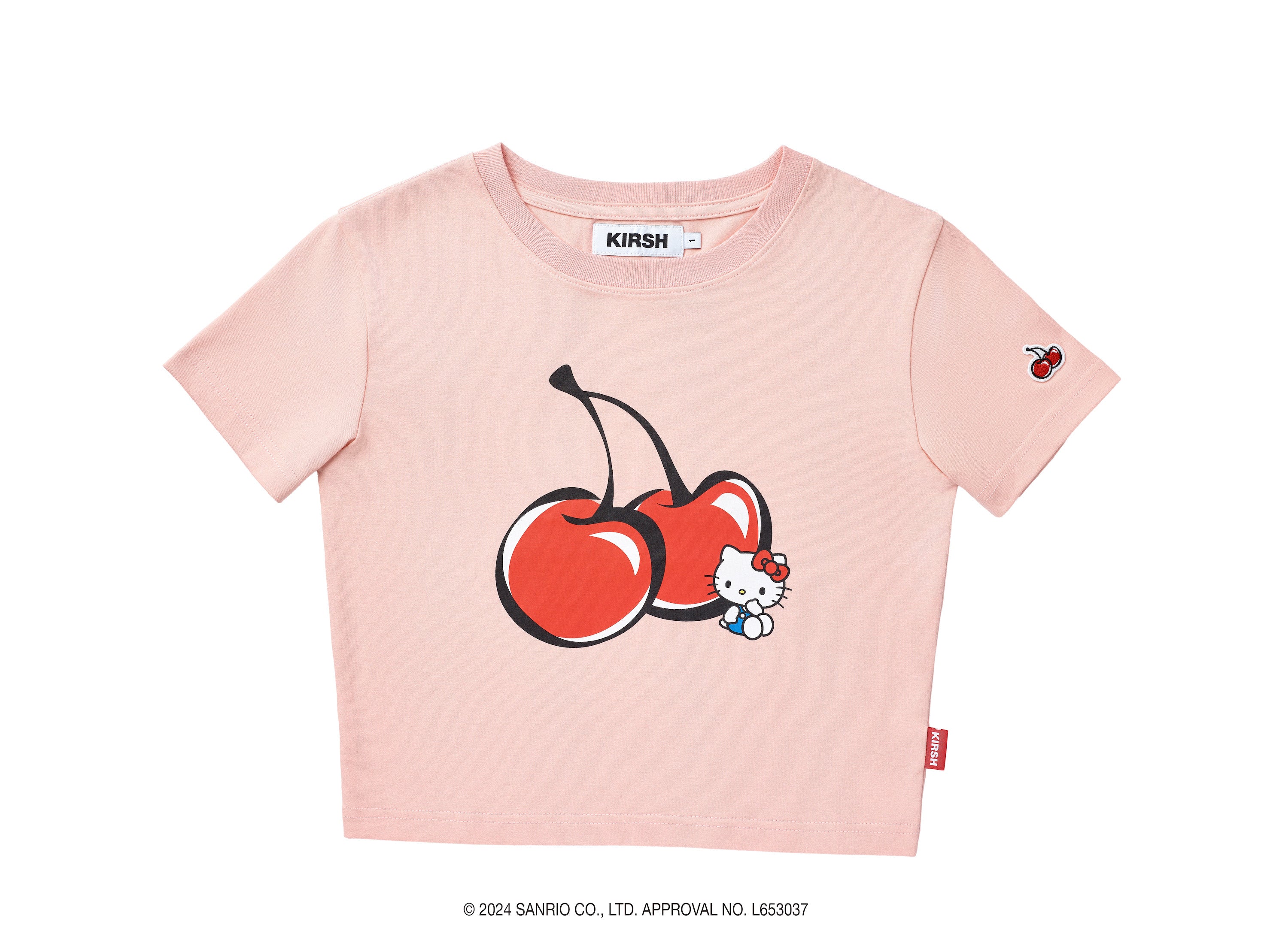 KIRSH X HELLO KITTY】チェリークロップTシャツ【イエロー】