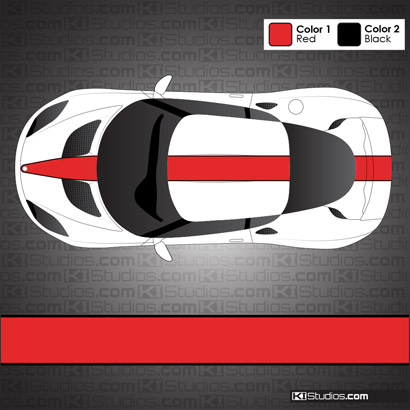 Lotus Evora and Evora 400 Dual Color Top Stripe Kit 002 - KI Studios