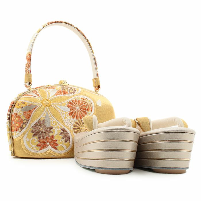 草履バッグセット 成人式 振袖用 成人用 彩小径 フリー Lサイズ