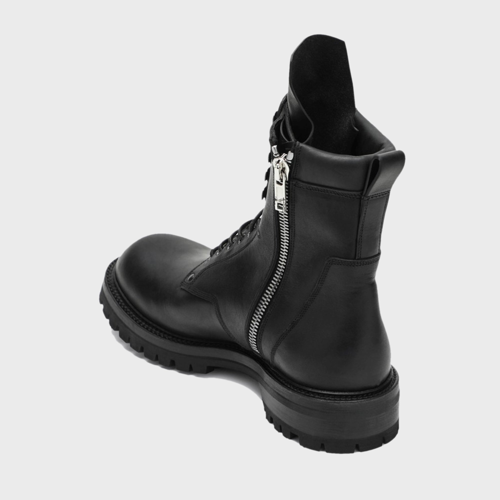 Rick Owens Stivali In Pelle Army Low Boot - Black – Kith