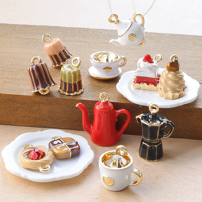 チャーム ティーカップ 1カン Lt.コロラドトパーズ・ホワイト/G – 貴和