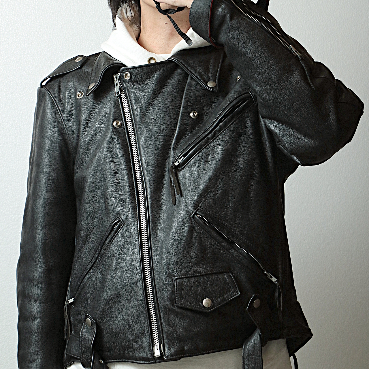 90s Harley-Davidson ハーレーダビッドソン レザー ダブル ライダース