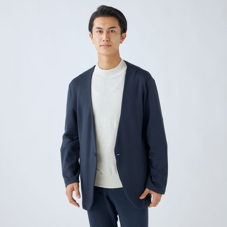 ULTRA WORK SUIT/HOME LINE】【春夏】セットアップ1釦ノーカラー