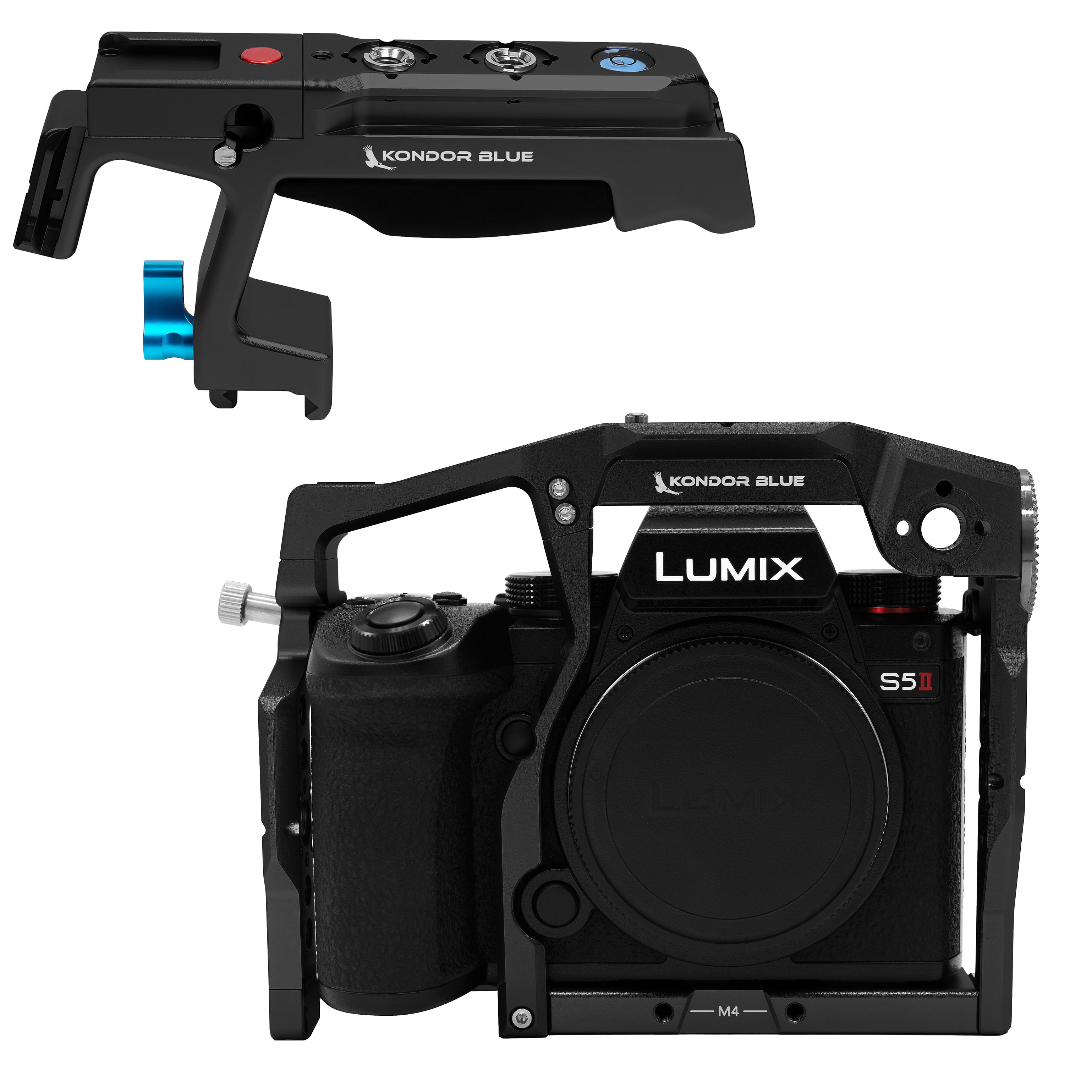 Panasonic Lumix S5II/X Cage – Modular Rig + Top Handle Option