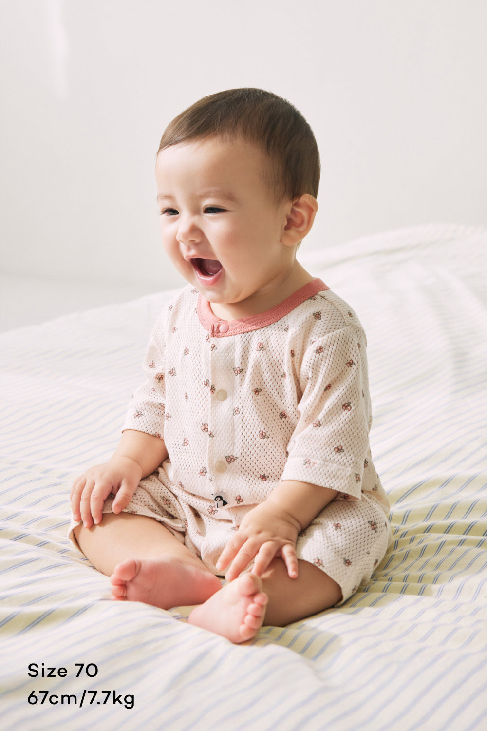 コットンメッシュ ロンパース 7分丈 – コニー | Konny