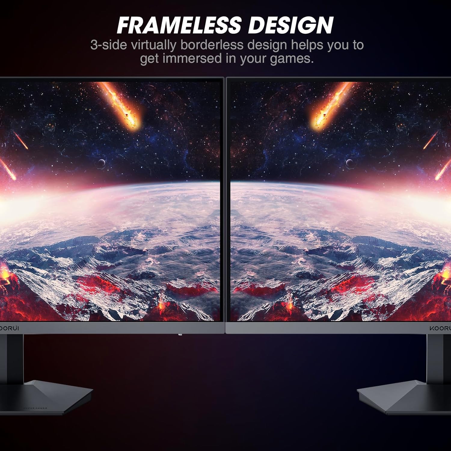 Koorui 24 Inch FHD 165Hz IPS Gaming Monitor with Adaptive Sync