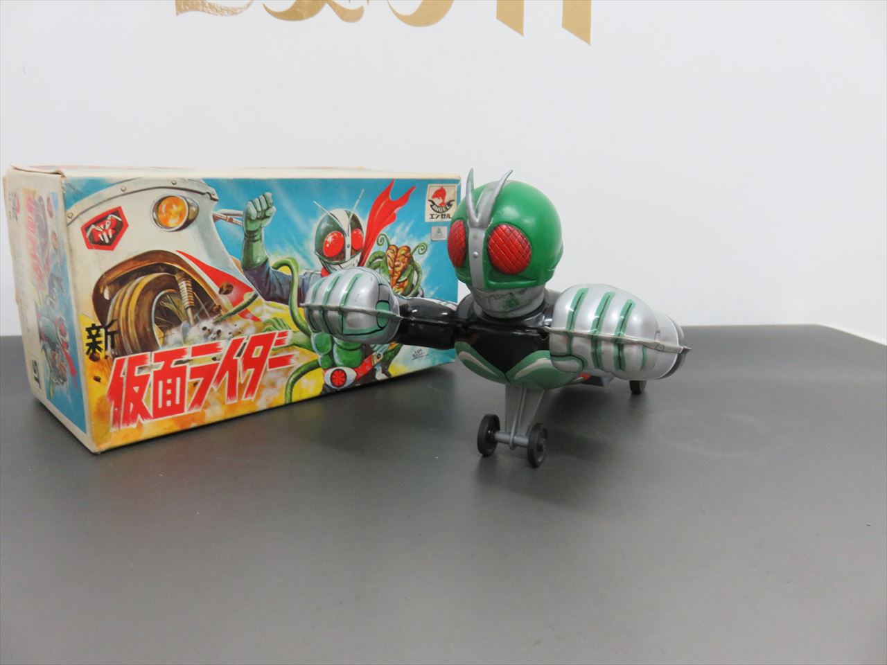 未使用 エンゼル 仮面ライダー ブリキ - 昔のおもちゃ買取専門店