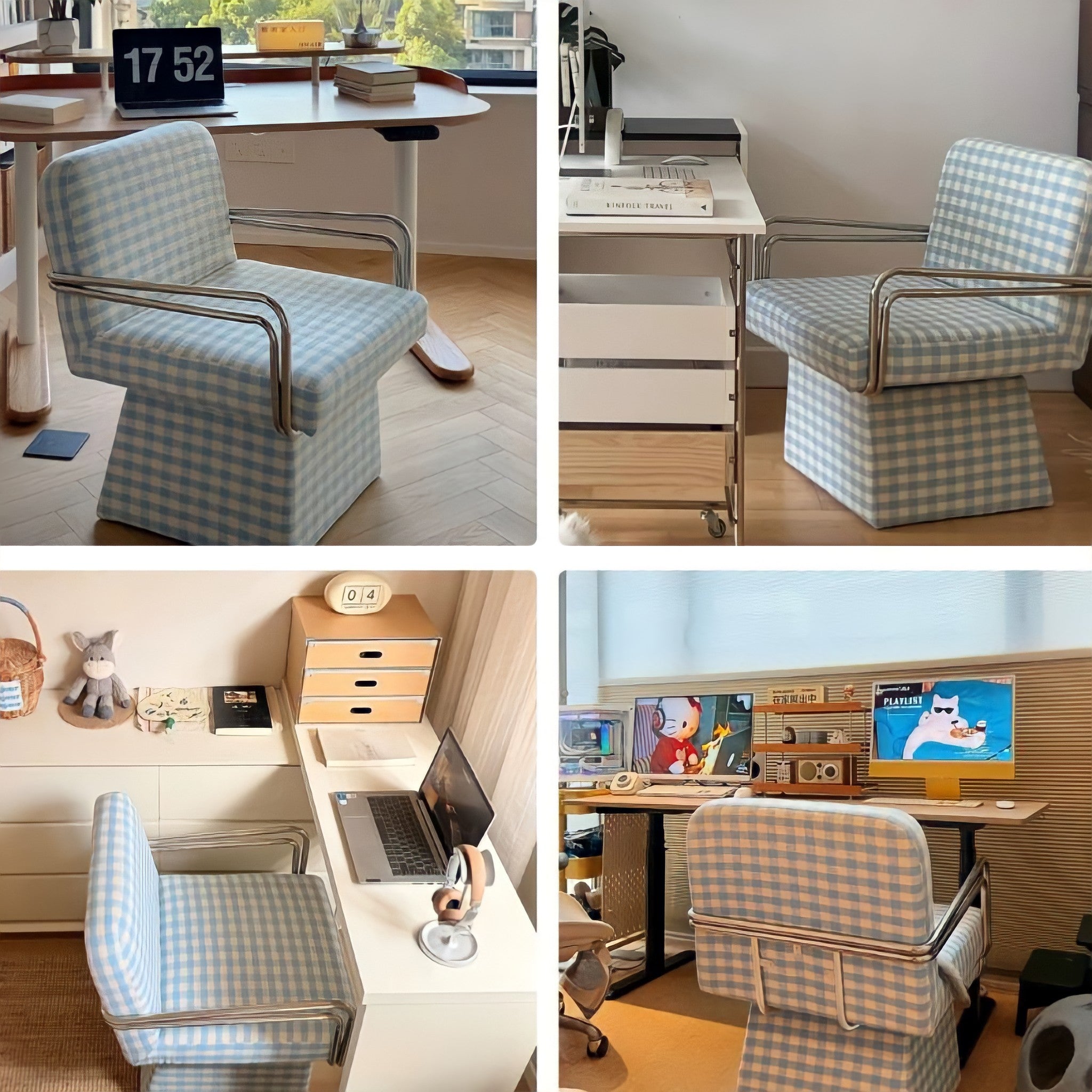 レトロモダンファブリックラウンジチェア – kocol