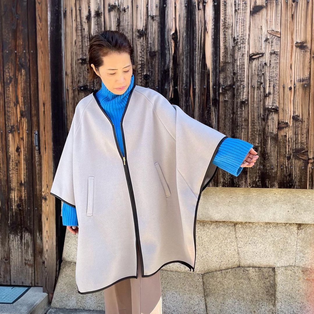 PASSIONE】パイピングがカッコいい、ポンチョコートが登場！ | kokochi