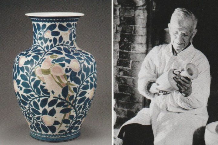 日本の空気感漂う陶磁器・板谷波山/重要文化財・珍葆光彩磁菓文花瓶