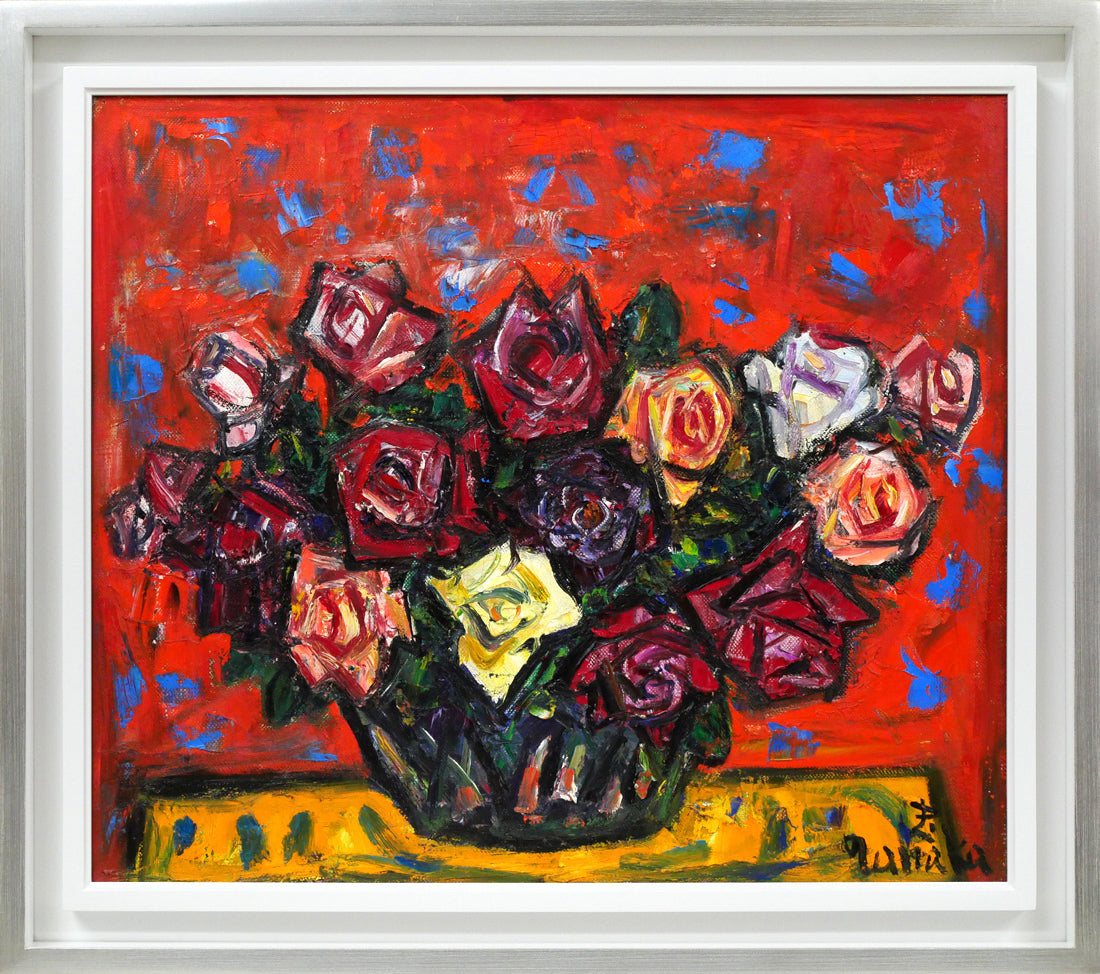 田中忠雄「よみがえり・復活の朝」油絵・F3号 絵画買取・販売の小竹美術