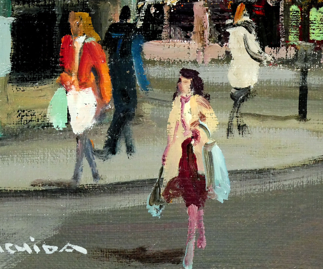 内田晃「パリー風景」油絵・F4号 絵画買取・販売の小竹美術