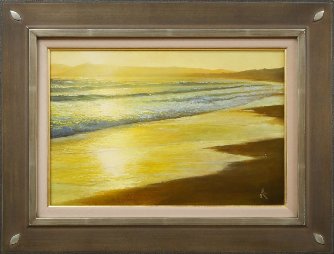 草野心平「不尽山（富士山）」肉筆書・色紙額装 絵画買取・販売の小竹美術