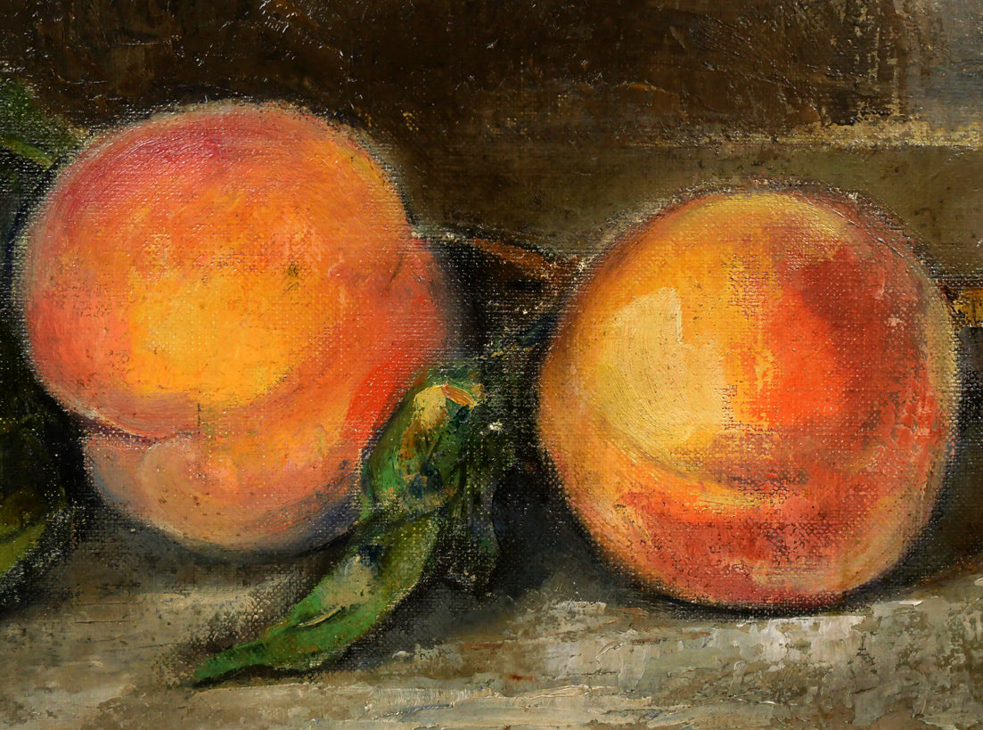 油絵 静物画【大幅値下げしました！】 油絵 まろん 点で描いた静物