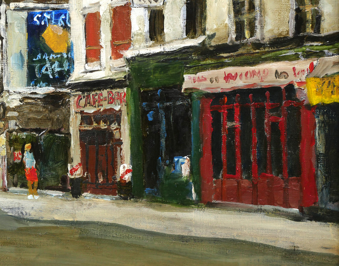 児玉幸雄「パリー街景」油絵・F6号 絵画買取・販売の小竹美術