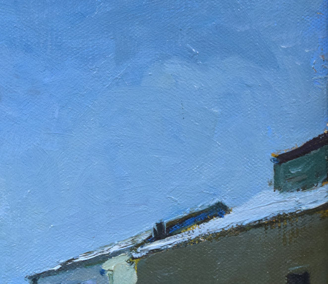 森本三郎「小樽港」油絵・F3号 絵画買取・販売の小竹美術