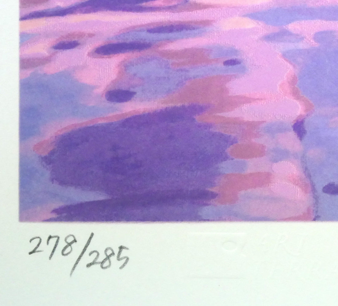 笹倉鉄平「エクリューズ浜」シルクスクリーン版画 絵画買取・販売の