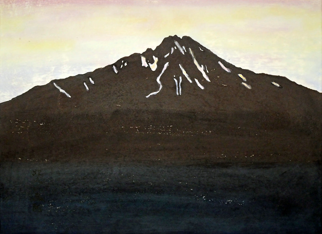 佐藤北久山「利尻富士」木版画 絵画買取・販売の小竹美術