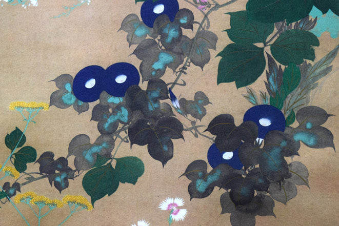 酒井抱一「七草図」複製工芸掛軸 絵画買取・販売の小竹美術