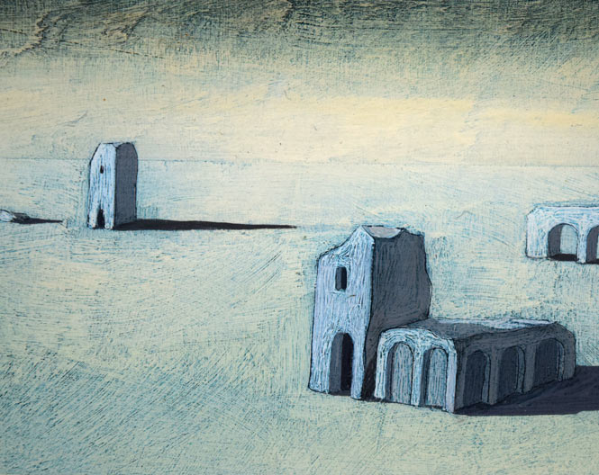 佐藤武「旅愁」油絵・変形6号 絵画買取・販売の小竹美術