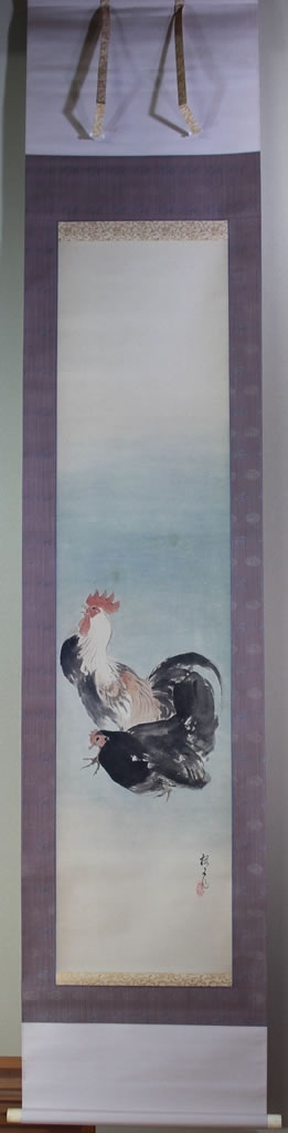 油絵 専用 さっそうと車に乗り込む鳥 kensakamoto-artposter-014-