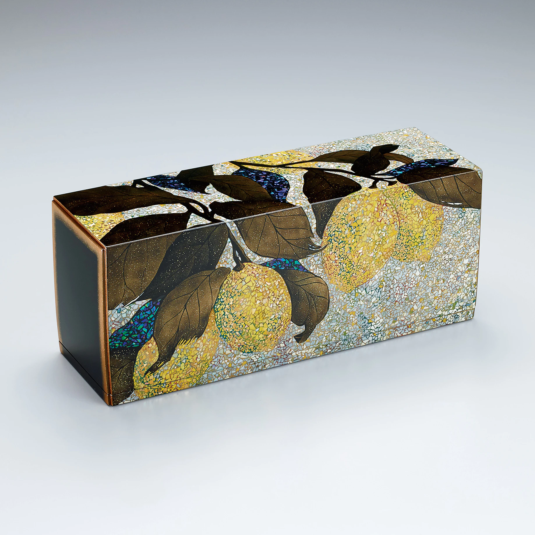 色貝蒔絵飾箱「檸檬」(松崎 森平)｜ギャラリージャパン