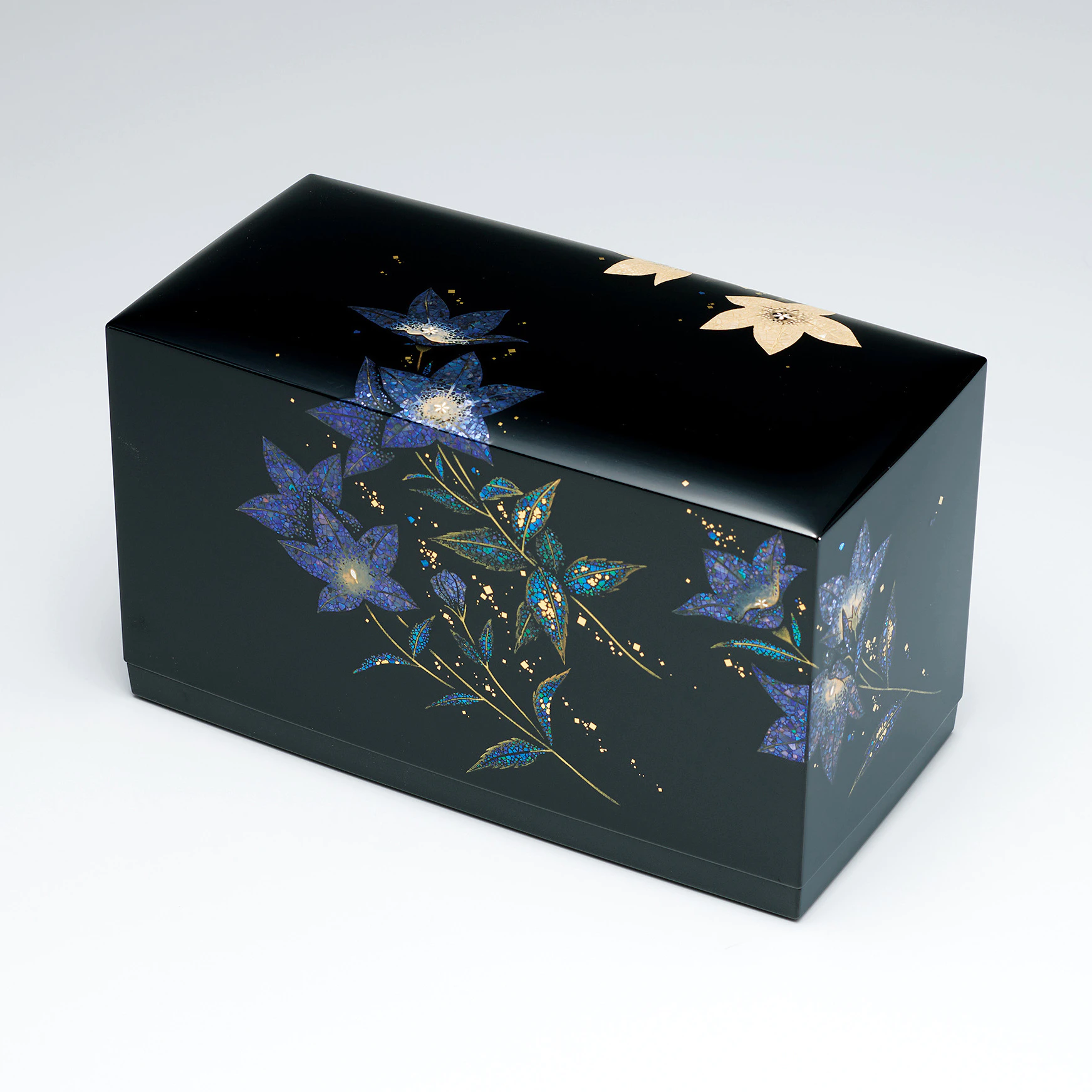 螺鈿蒔絵箱「桔梗文」(下出 直司)｜ギャラリージャパン