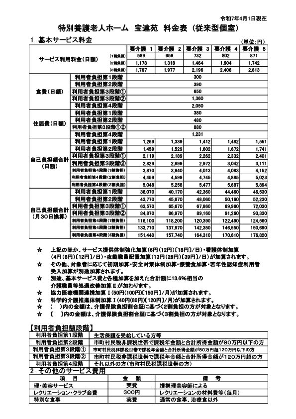 こうけん会｜ご利用料金