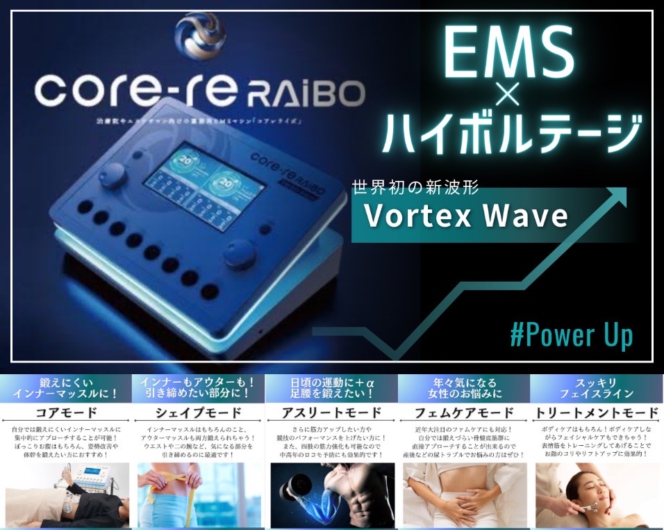 体幹強化機器】core-re RAIBO (コアレ ライボ) | 橋本市こうづ鍼灸整骨院