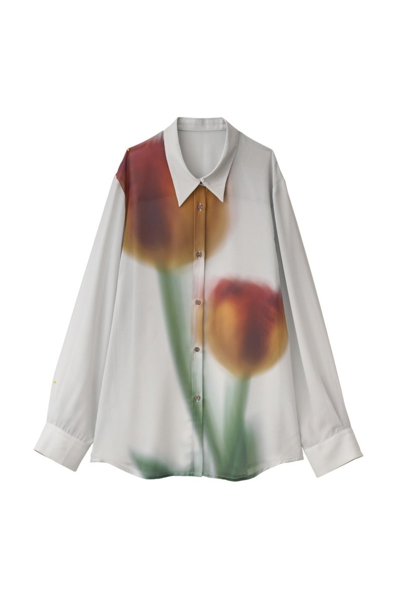 flower print sheer shirt(unisex)/3color | KNUTH MARF