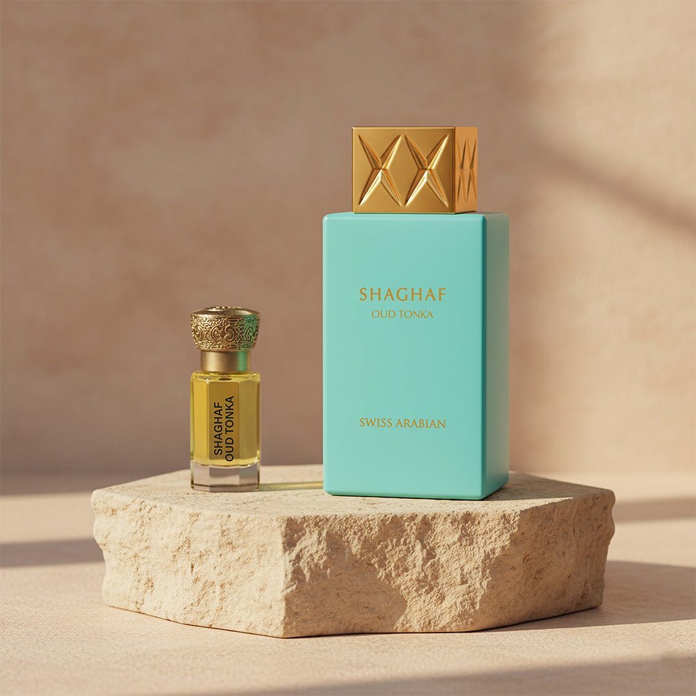 SHAGHAF OUD TONKA PERFUME + OIL – Swiss Arabian KSA