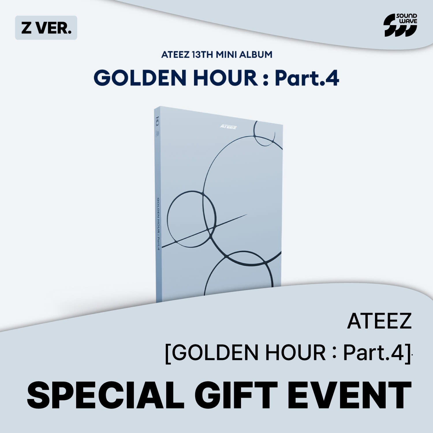 PRE-ORDER] ATEEZ - [GOLDEN HOUR : Part.4] (SOUND WAVE) – KPOP