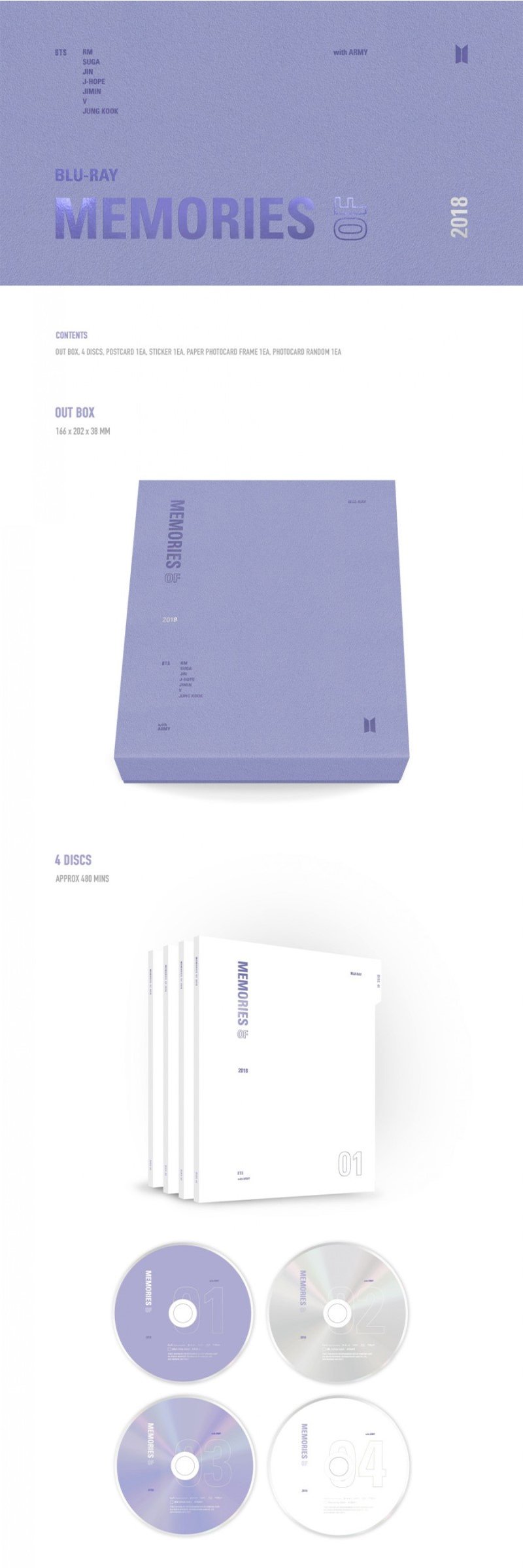 BTS MEMORIES OF 2018 BLU RAY - Kpop USA