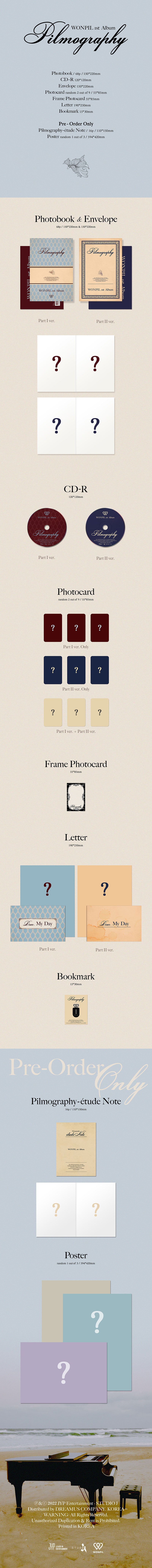 WONPIL - Pilmography [1st Album] - K PLACE