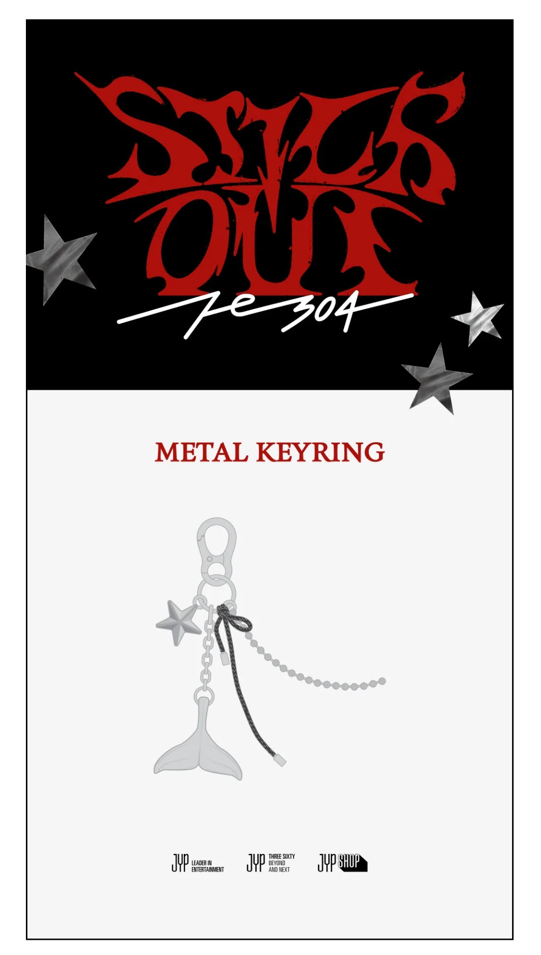 NMIXX - Metal Keyring [Fe3O4: STICK OUT POP-UP Official MD] - K PLACE