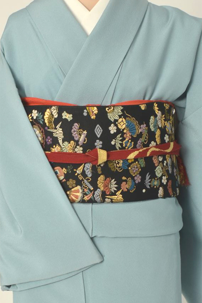 色無地（爽やかなサックスブルー地）[一つ紋]｜着物レンタルあき (来店