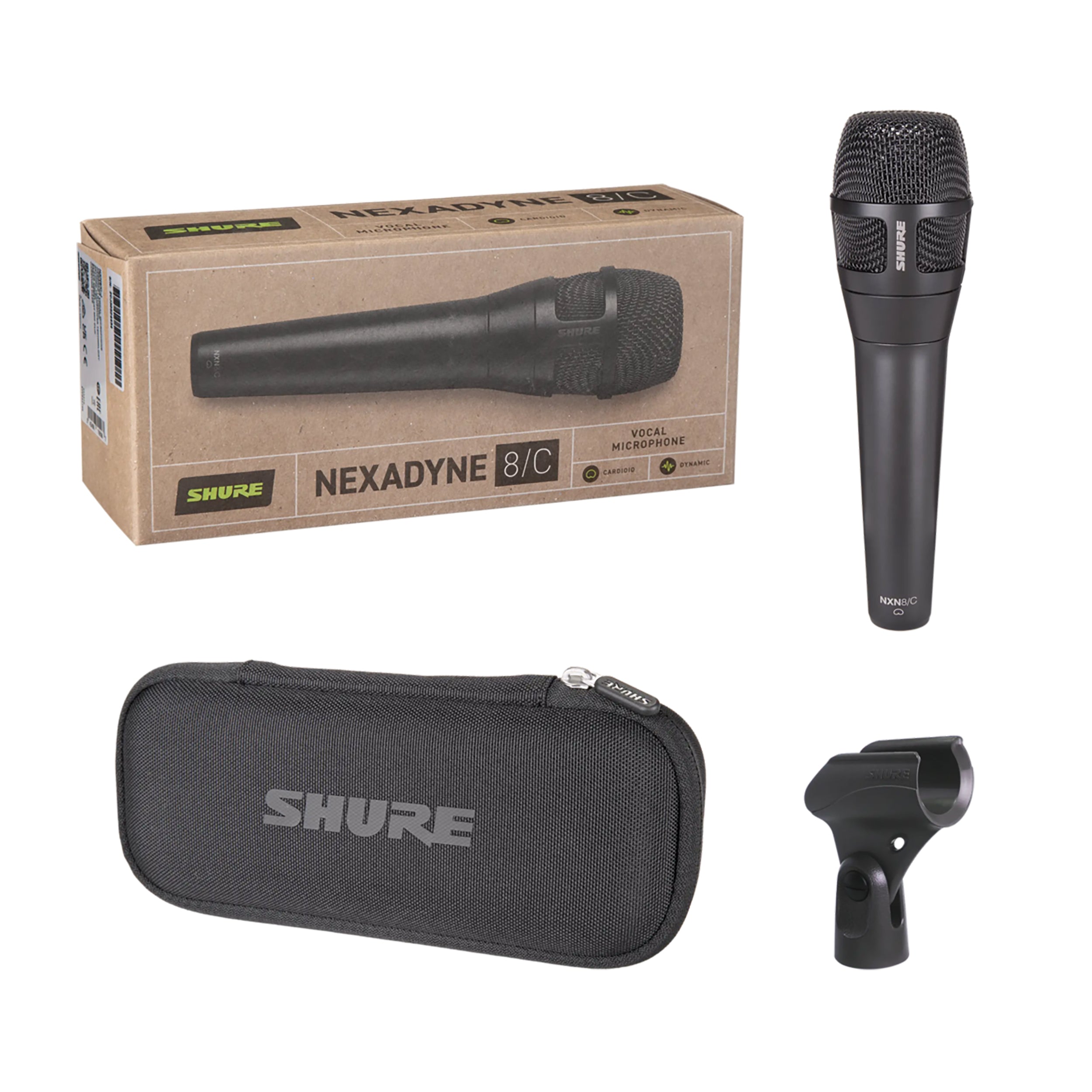 Shure Nexadyne 8/C Cardioid Dynamic Vocal Microphone STAGE PAK