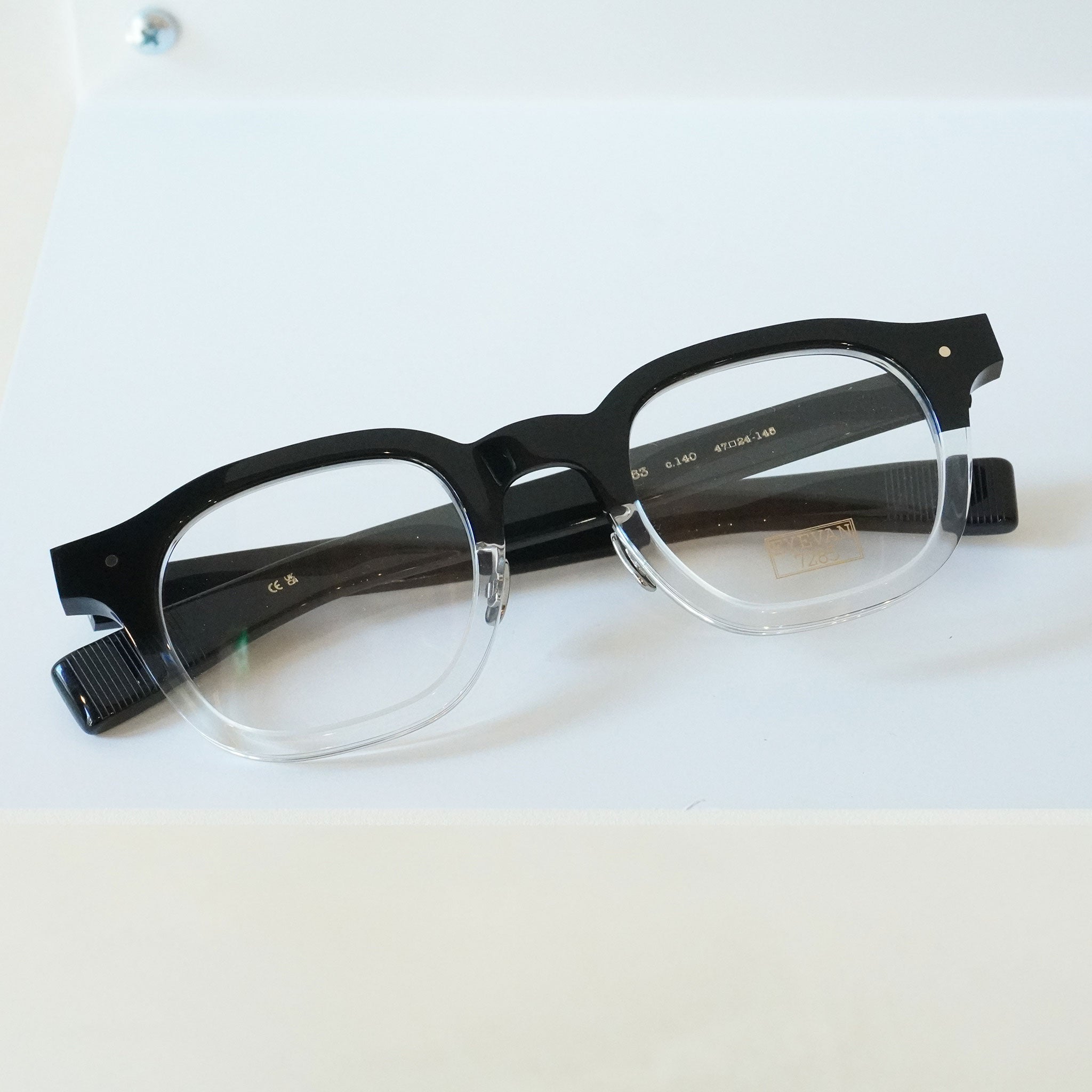 EYEVAN 7285 アイヴァン 7285 / 363 47 / 140 - BLACK HALF / メガネ