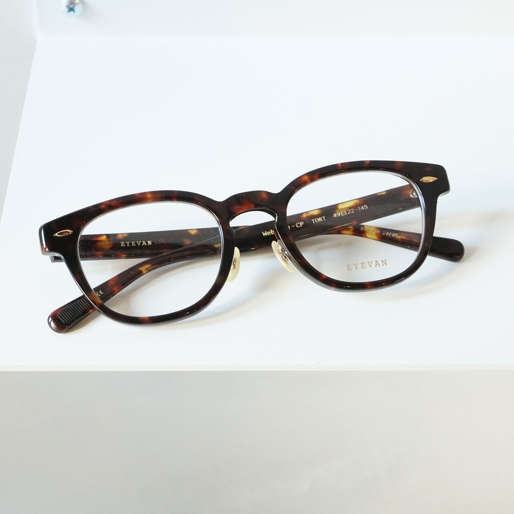 EYEVAN アイヴァン / WEBB-CP 49 / TORT (TORTOISE) / メガネ – KRANC