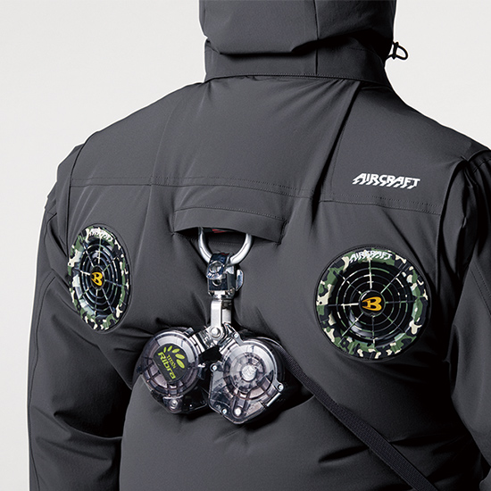 バートルエアークラフト半袖AC2036ファンバッテリーセット