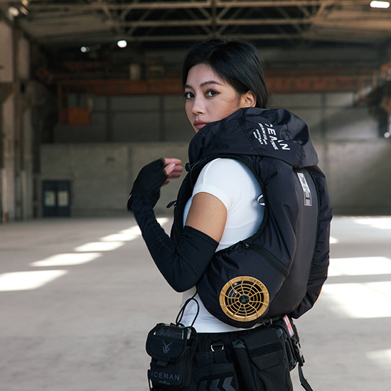 山真 水冷服 アイスマンベスト・プロ ハイブリッド ICMPH-BLV-SET