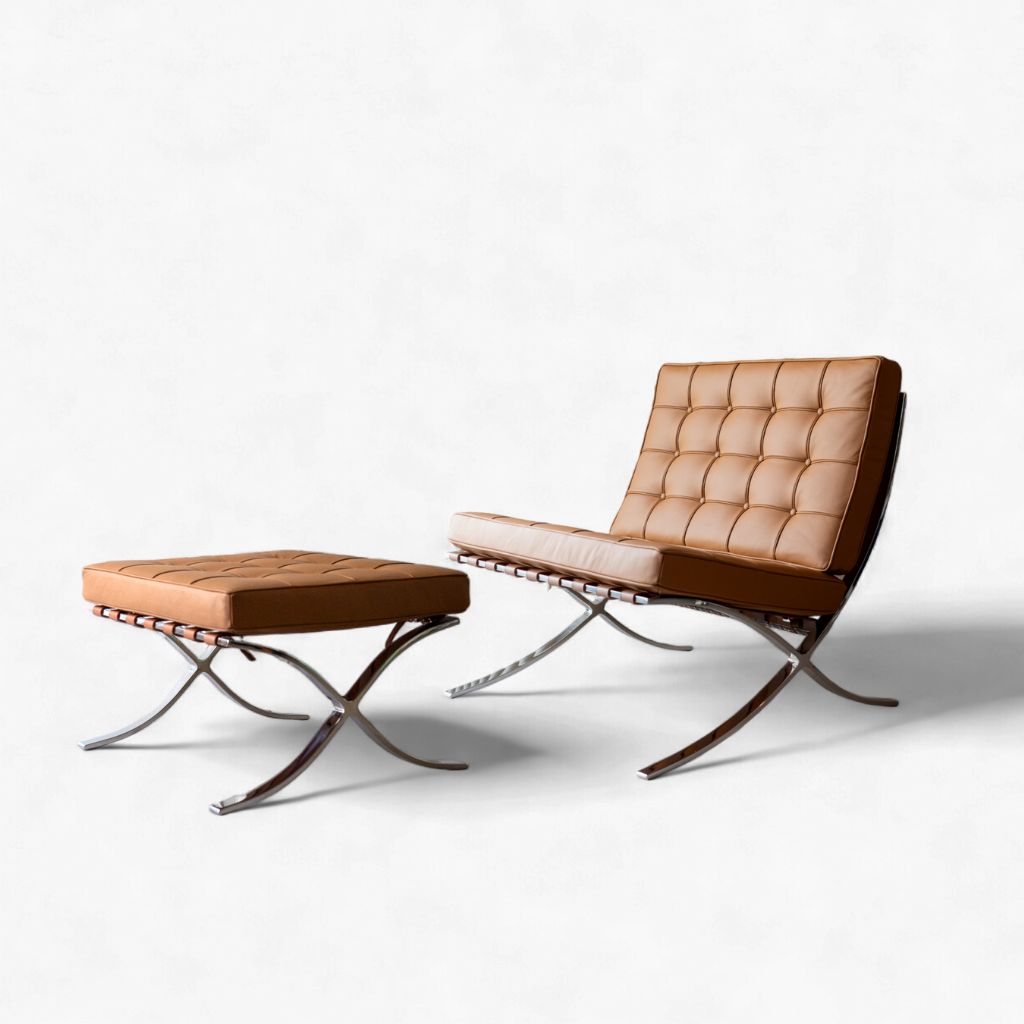Barcelona Chair 1Seat Brown / バルセロナチェア シングル ブラウン