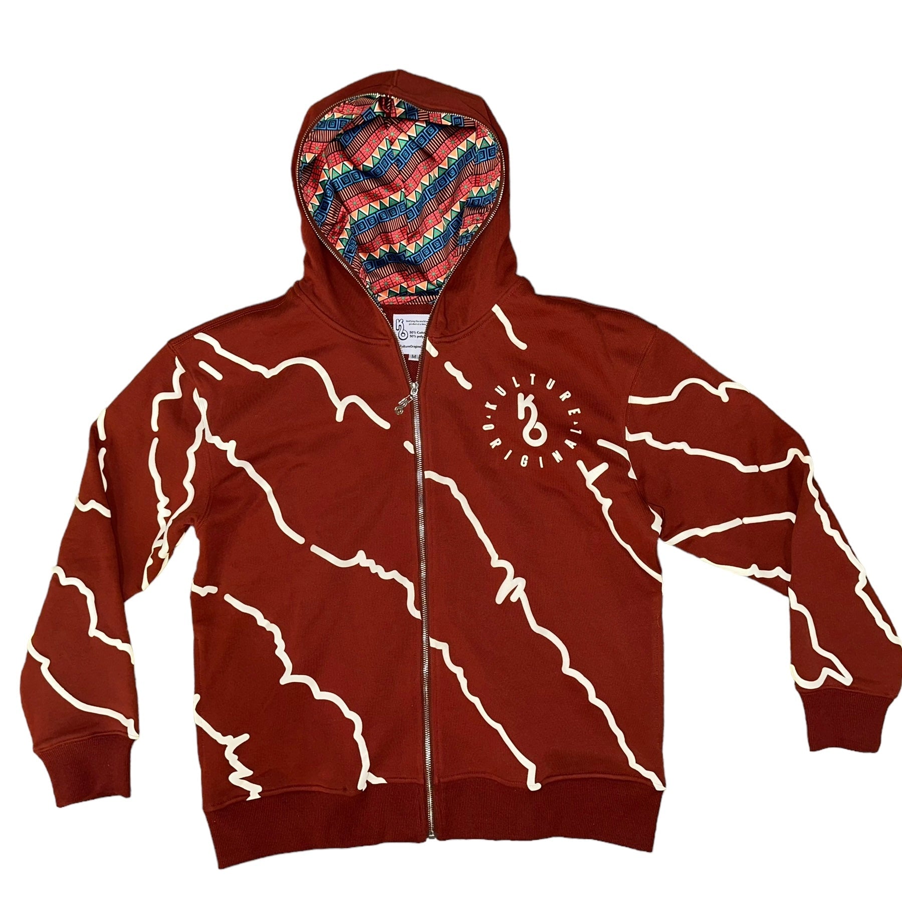 Brown Premium Zip Up Hoodie Satin Lined | Kulture Original