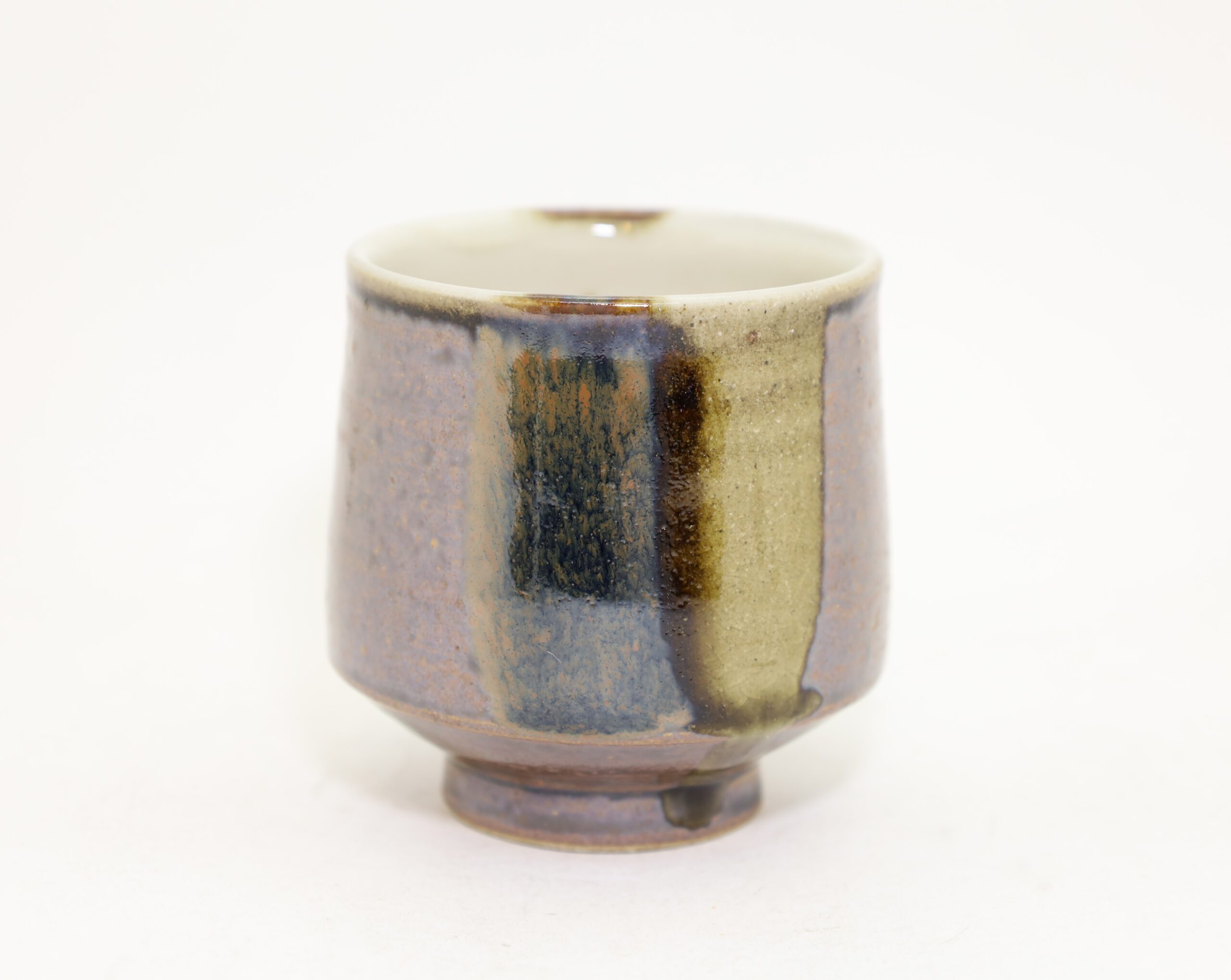 出西窯 湯呑 小 赤土二方掛分/Syussai Tea cup/s) – 倉日用商店