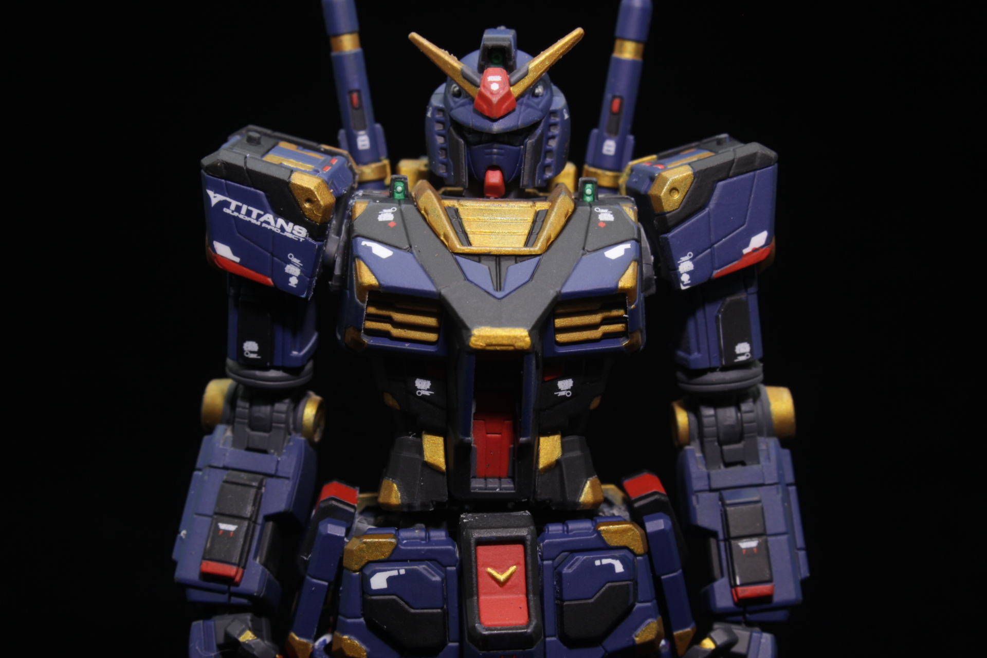 1/144 RX78-2F00ガンダム ティターンズカラー筆塗塗装│くらくらプラモ