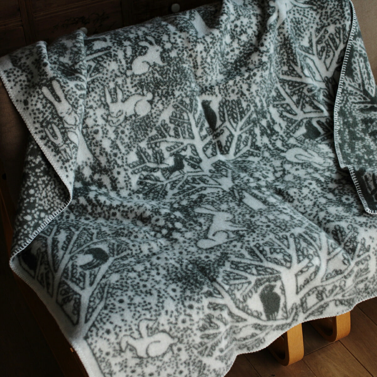 クリッパン×ミナ・ペルホネン 10周年記念 ウールシングルブランケット