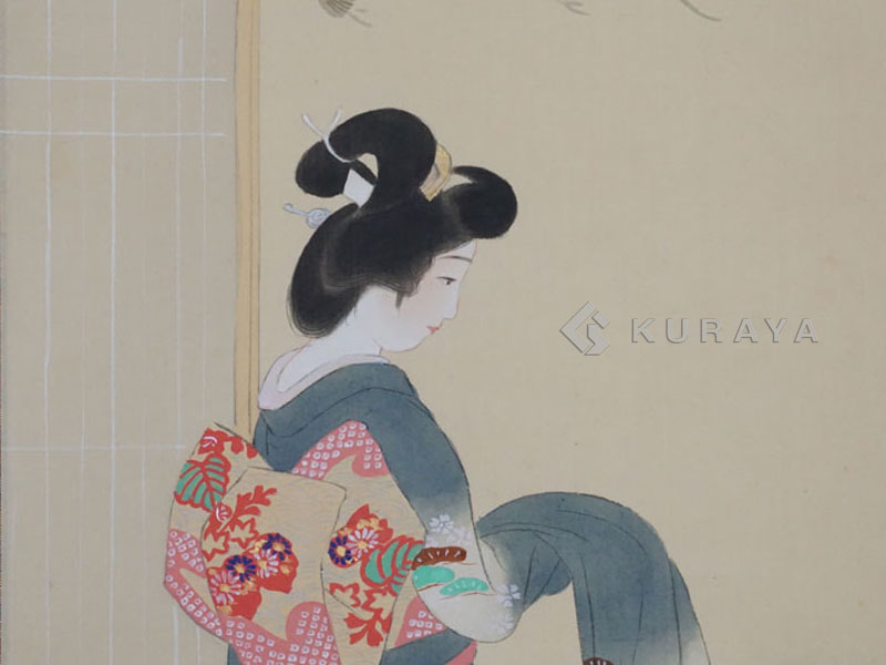 茨城県水戸市 伊東深水の買取｜掛け軸 絵画 版画｜最後の浮世絵師 美人
