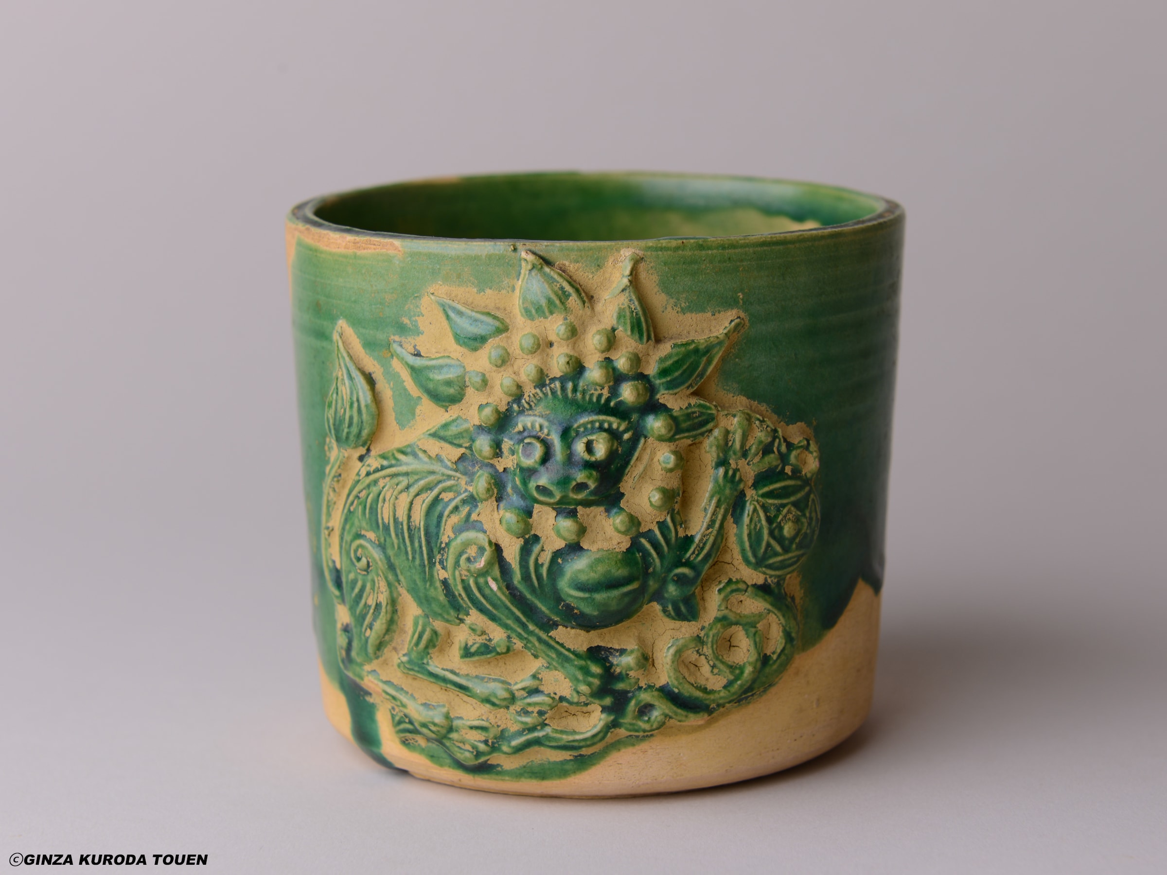 河井寛次郎 緑瓷煙草筒 [鐘渓窯] | 銀座 黒田陶苑