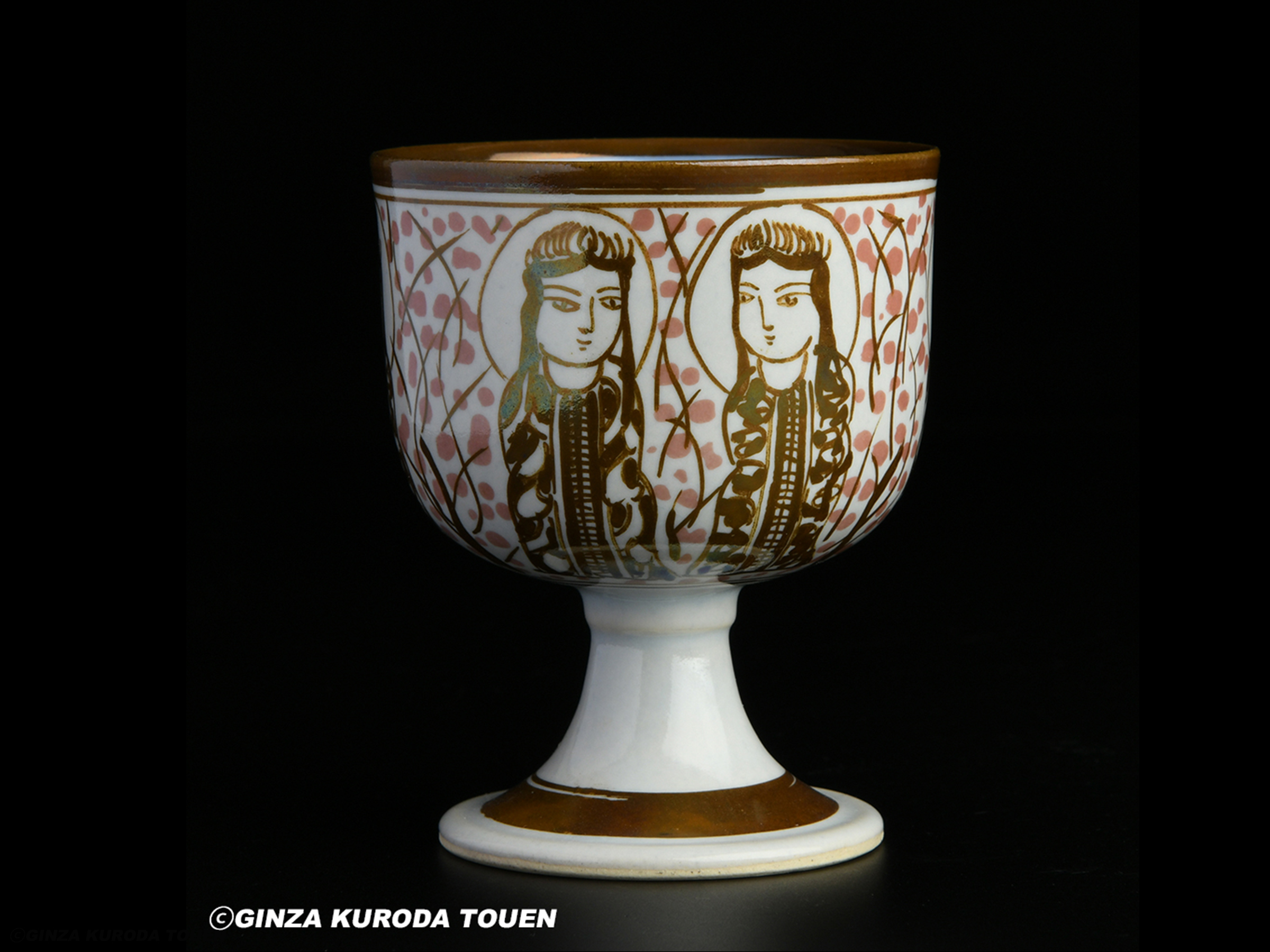 加藤卓男 ラスター高杯 | 銀座 黒田陶苑