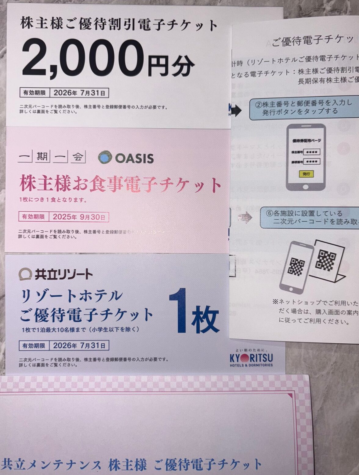 共立メンテナンス (9616) ｜ 株主優待＆優待クロス ｜ 食事券・ホテル